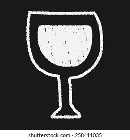 wine doodle drawing