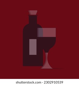 wine draw artwork daily work art design illustration