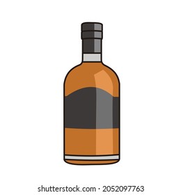 wine drink bottle vector design