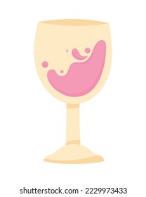 wine drink in cup icon