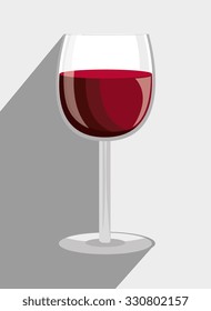 Wine drink graphic design with icons, vector illustration eps10