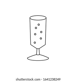 Wine drink icon. Simple line, outline vector elements of prize icons for ui and ux, website or mobile application