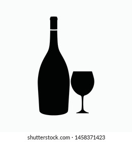 wine drink icon vector sign symbol isolated