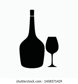 wine drink icon vector sign symbol isolated