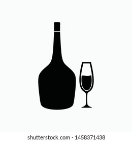 wine drink icon vector sign symbol isolated