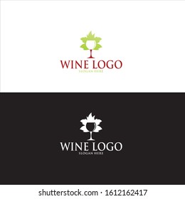 Wine Drink Logo in Vector