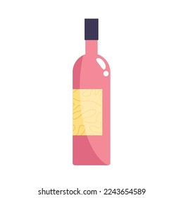 wine drink pink bottle icon