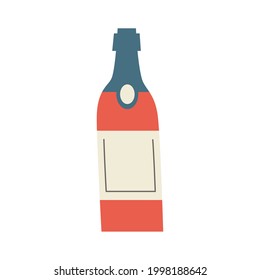 wine drink red bottle icon
