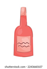 wine drink in red bottle icon