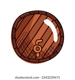 wine drink wooden barrel icon