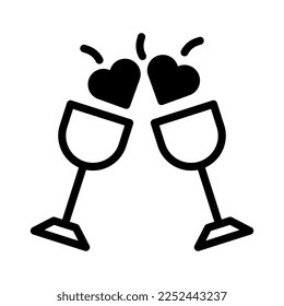 wine dualtone black valentine illustration vector year icon perfect. Icon sign from modern collection for web. Nice design perfect.