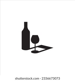 wine entertainment logo design illustration 