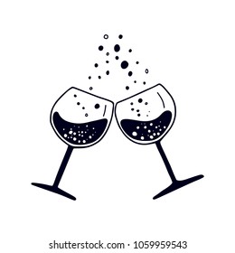 Wine festival. Glasses of wine