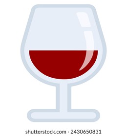 Wine Flat Design Icon Vector