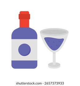 Wine  Flat Vector Icon Eps 10 Files