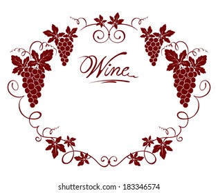 Wine Frame Stock Vector (Royalty Free) 183346574 | Shutterstock