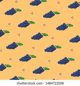 Wine fruit vector Background Pattern