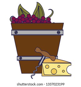 Wine and gastronomy concept