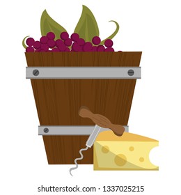 Wine and gastronomy concept