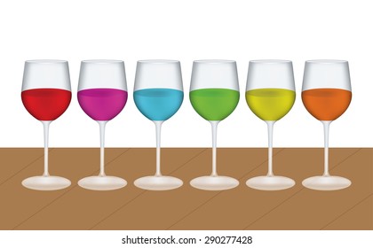 wine in a glass