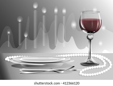 with wine glass