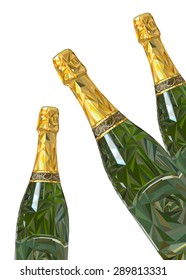 wine glass alcohol bottle drink vector illustration