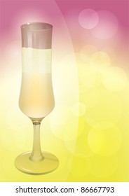 Wine glass background, realistic vector illustration. EPS10 format