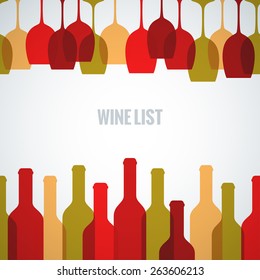 Wine Glass Bottle Art Background