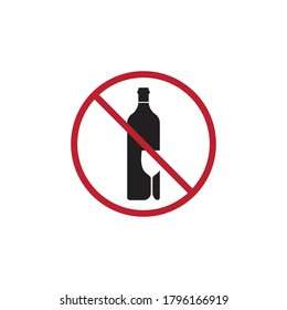 wine glass and bottle icon vector illustration template
