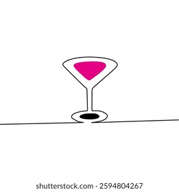 wine glass cafe silhouette logo
