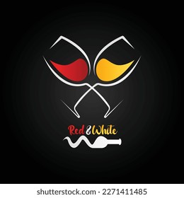 fondo de diseño de concepto de copa de vino