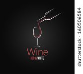 wine glass concept menu design
