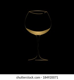 wine glass concept menu design