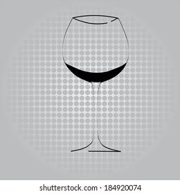 wine glass concept menu design