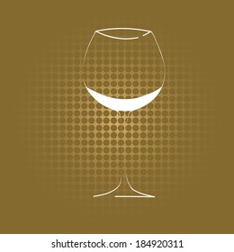 wine glass concept menu design