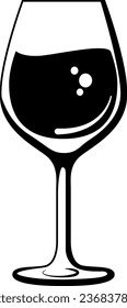 Wine Glass Digital EPs Vector graphics File