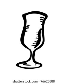 wine glass doodle