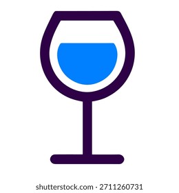 Wine glass drink icon vector illustration