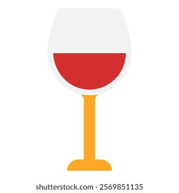 Wine Glass food and culinary icon illustration