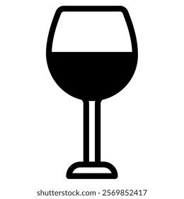 Wine Glass food and culinary icon illustration