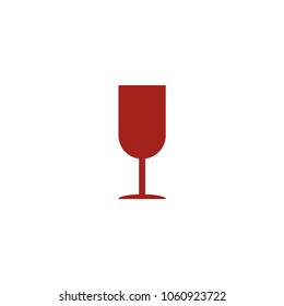 Wine glass graphic design template