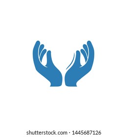 Vector Hands Circle Logo Design Stock Vector (Royalty Free) 421318912 ...