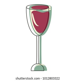Wine glass icon 