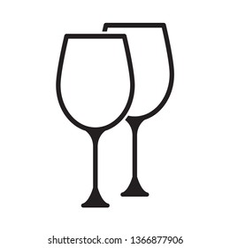 Wine glass icon 