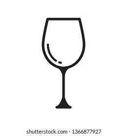 Wine glass icon 