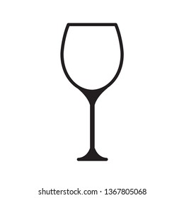 Wine glass icon 