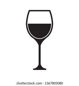 Wine glass icon 