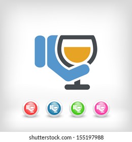 Wine glass icon