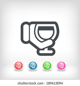 Wine glass icon