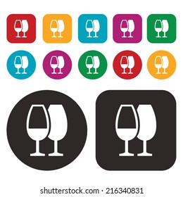 Wine glass icon